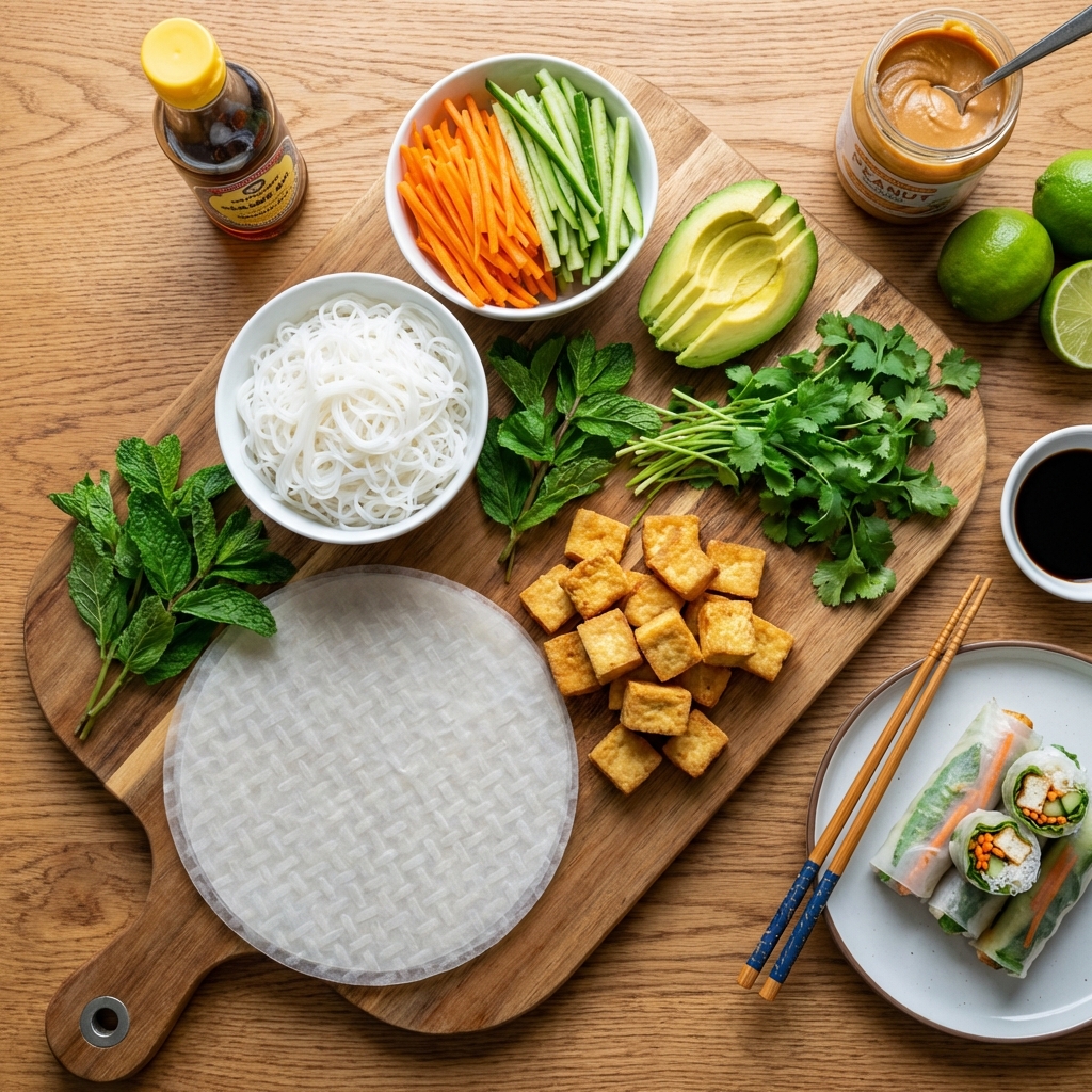 Рисовые роллы с хрустящим тофу 🥢