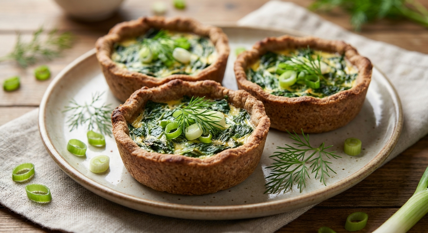 Ржаные мини‑киши со шпинатом 🥧 — фото 3