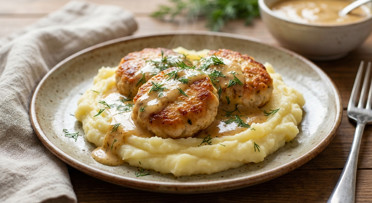 Домашние куриные котлетки в сметанно‑горчичном соусе 🍽️ — фото 3