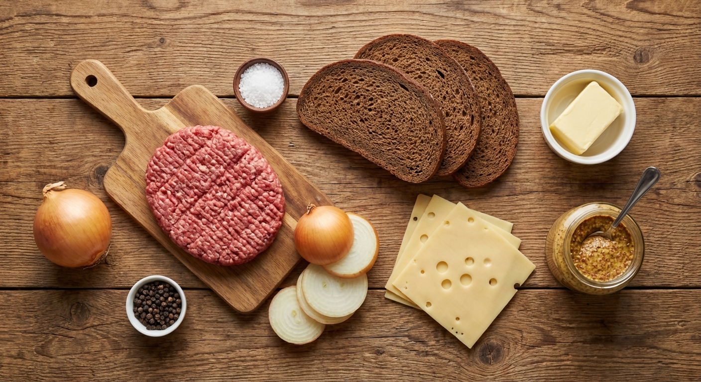 Патти‑мельт с карамельным луком 🥪🔥