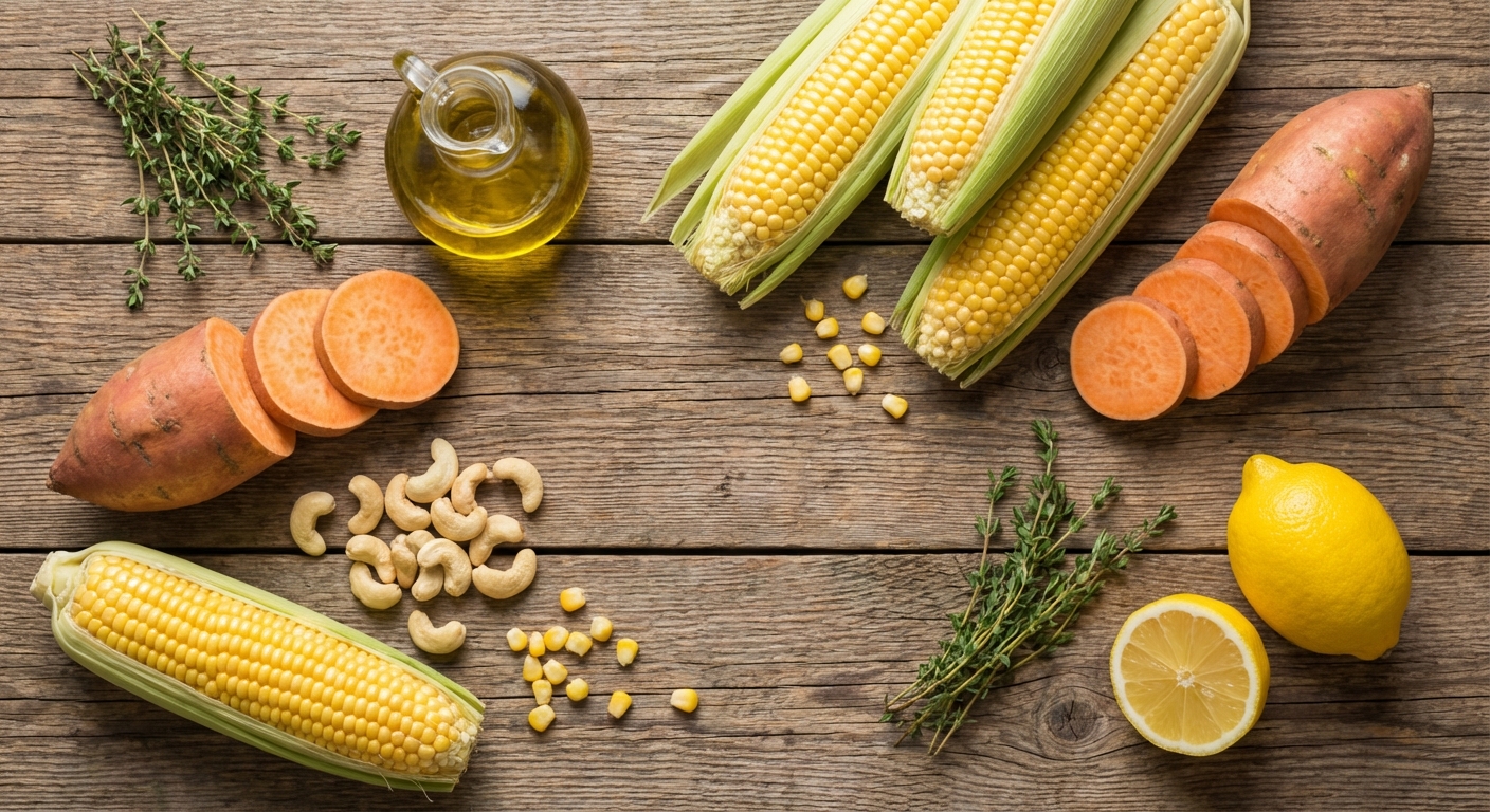 Кремовый кукурузно‑бататный гратен 🥔🌽
