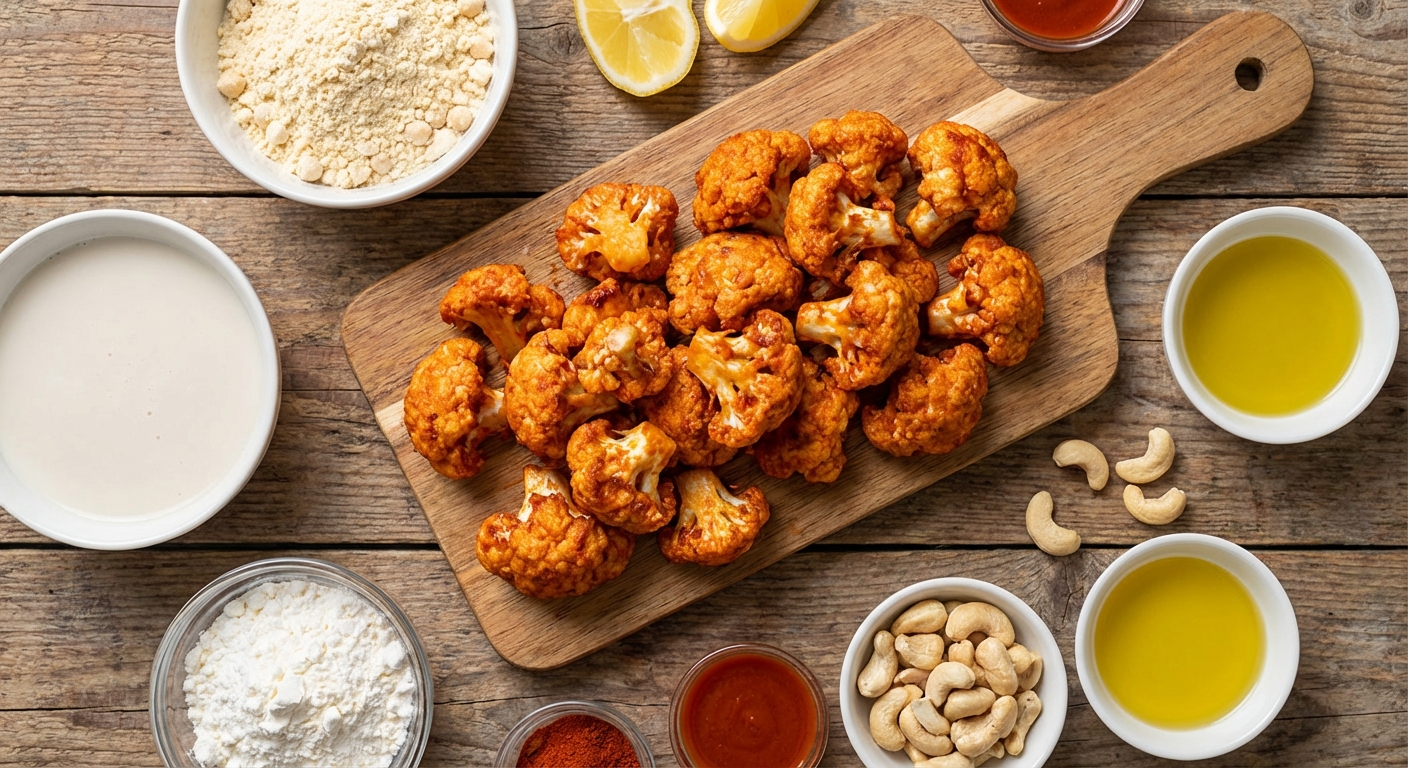 Баффало‑цветная капуста — запечённые хрупкие кусочки 🌶️