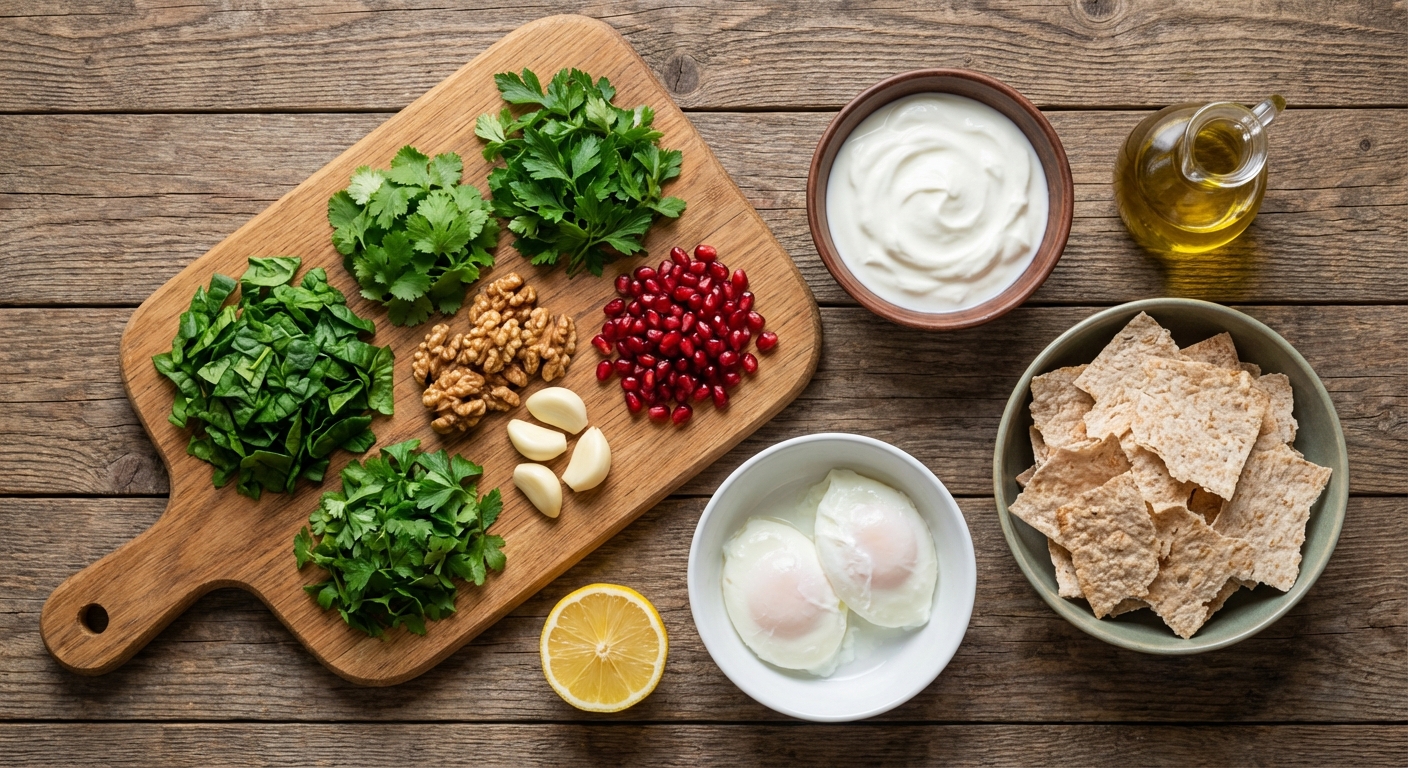 Пхали‑завтрак с пашот‑яйцом 🥬🥚