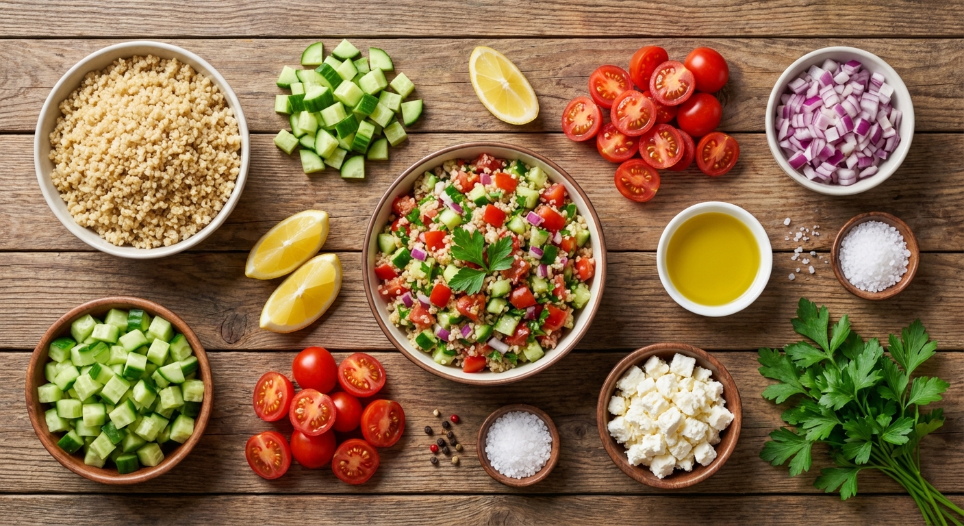 🥗 Средиземноморская сальса с киноа