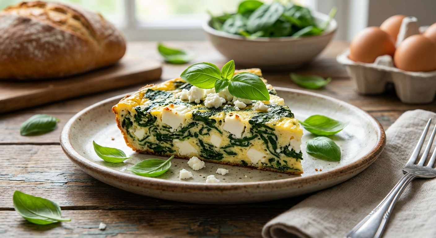 Фриттата с шпинатом и козьим сыром 🥚🌿 — фото 3
