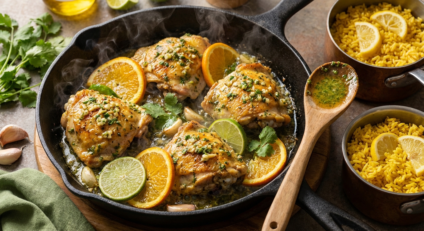 Кубинская мохо‑курица с лимонным рисом 🍗🍋 — фото 2