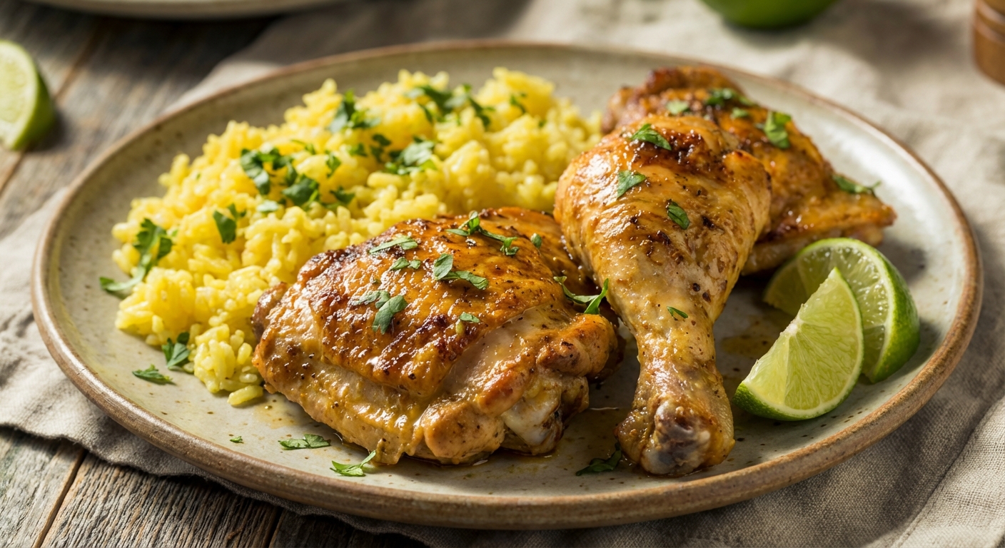 Кубинская мохо‑курица с лимонным рисом 🍗🍋 — фото 3